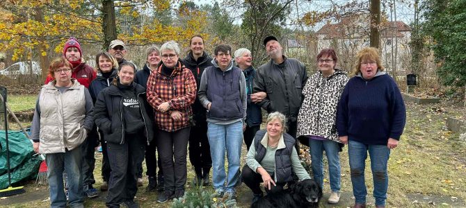 Arbeitseinsatz auf dem Pätzer Friedhof