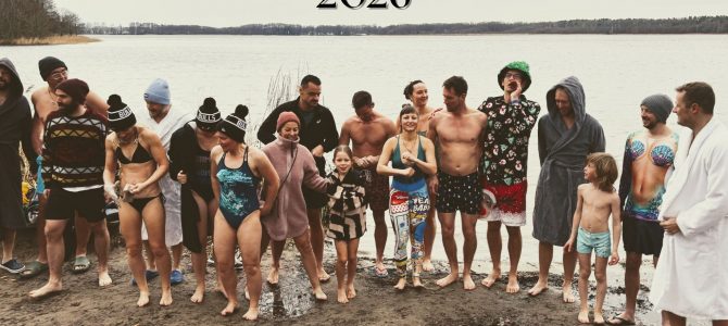Mutige Kinder, Frauen und Männer in Pätz – 4. Neujahrs-Baden der „Pätzer Eisfreunde“ im Vordersee